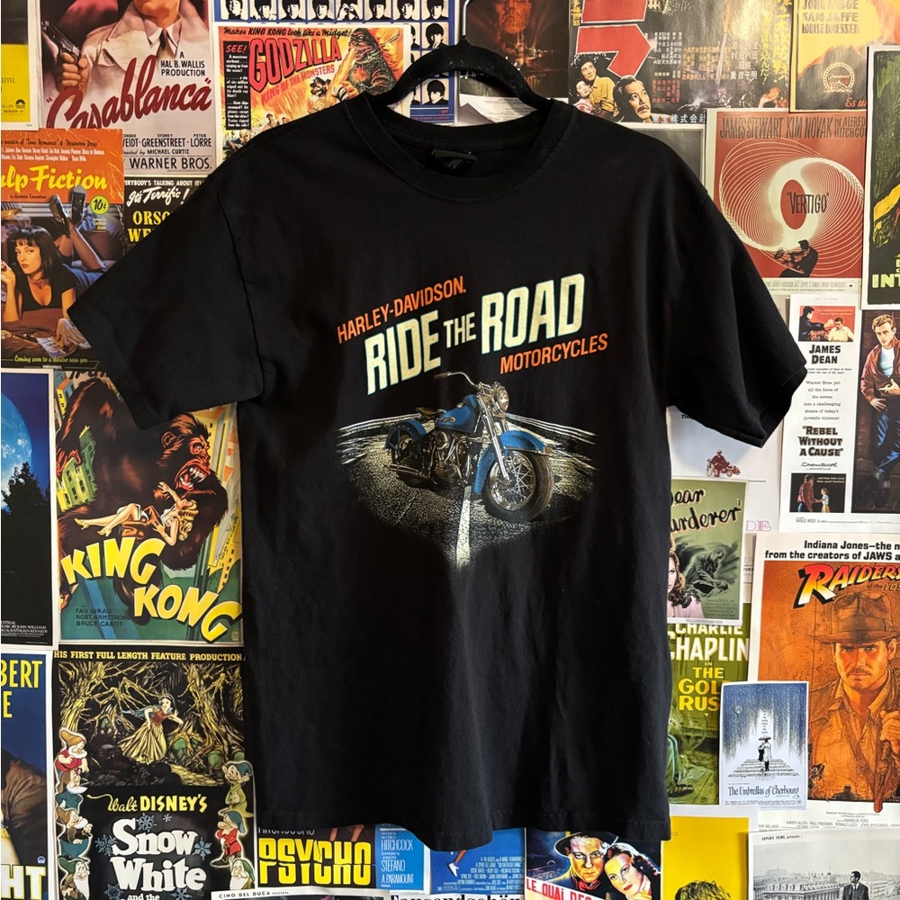 Harley-Davidson Black and Blue Ride the Road Tee